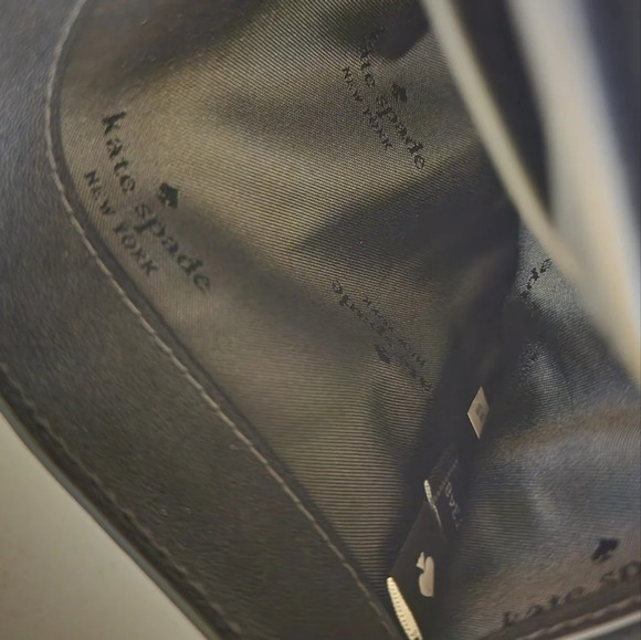 Kate spade Staci Colorblock Small Zip Around Wallet Warm Beige Black - Picture 7 of 9